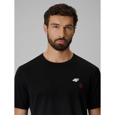 5. T-shirt regular z nadrukiem męski 4F 4FRSS26TTSHM4040-20A