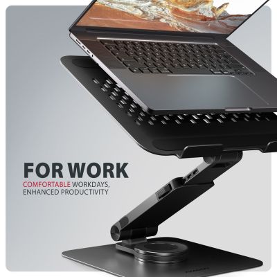 2. Axagon STND-LRB Laptop-Ständer, 360° drehbar, Doppelgelenk, verlängerbar Podstawka pod notebooka i tablet Czarny 43,9 cm (17.3")