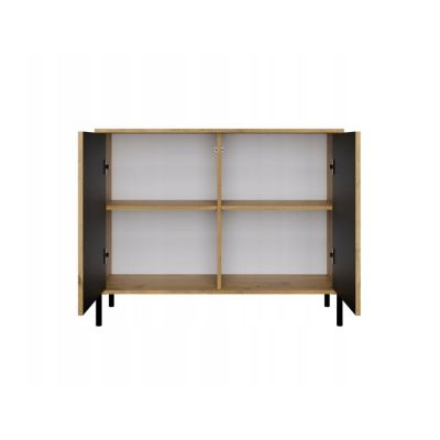 5. KOMODA KAMARO 2D SLIM ARTISAN/CZERŃ