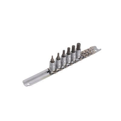 UNIOR Nasadki wkrętakowe HEX 1/4'' na szynie