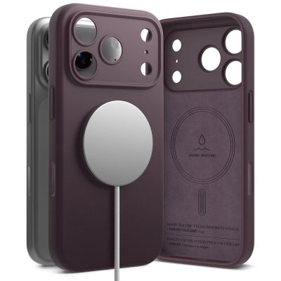 Etui Ringke Silicone MagSafe na iPhone 18 Pro Max / 17 Pro Max - dark cherry