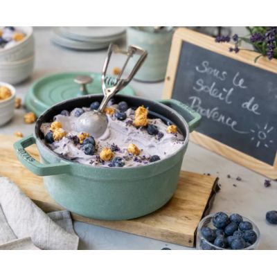 7. Garnek żeliwny okrągły STAUB 40508-707-0 - miętowy 6.7 ltr