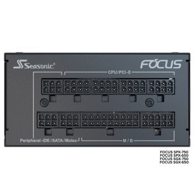 9. Moduł zasilacza Seasonic FOCUS SGX-750 (2021) 750 W 20+4 pin ATX SFX Czarny