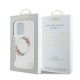 8. Etui Guess IML Flowers Wreath MagSafe na iPhone 16 Pro - przezroczyste