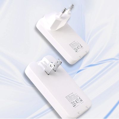8. Ładowarka sieciowa podróżna GaN Dudao A65Q 65W USB-A / USB-C PD ultracienka EU / US - biała