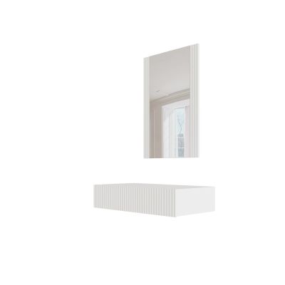 2. Toaletka z lustrem PAFOS 80x41,6x100 biały mat