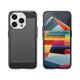 6. Elastyczne etui wzór karbon do iPhone 15 Pro Carbon Case - czarne