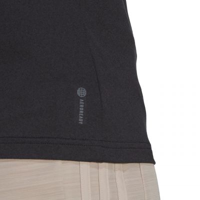 7. Koszulka adidas Aeroready Train Essentials Minimal Branding V-Neck Tee W HN5543