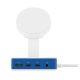 7. Koncentrator Hyper HyperDrive Flex MagCharge USB-C, biały/niebieski