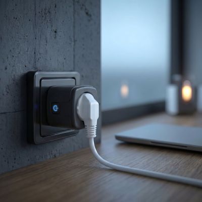 5. GREENBLUE ZDALNIE STEROWANE GNIAZDKO WIFI, ANDROID/IOS/ALEXA/GOOGLE HOME, TIMER, WATOMIERZ, MAX 16A/3840W GB735 B