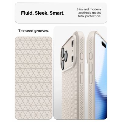 6. Etui Spigen Liquid Air na iPhone 18 Pro / 17 Pro - tytanowy