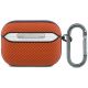3. Etui BMW Textured Sign Kevlar Metal Logo na AirPods Pro 3 - pomarańczowe