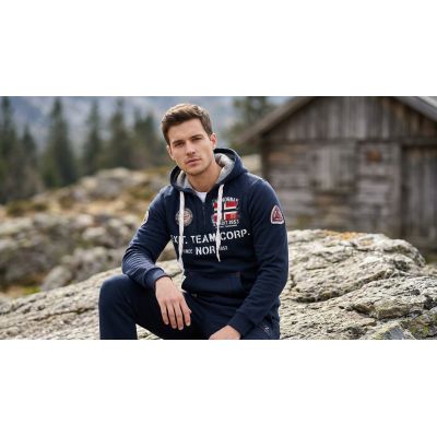 6. Bluza męska Geographical Norway GOPTAINE MEN 100 EO BS2 (WT1885H/GN-NAVY)