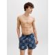 8. Jack&Jones męskie szorty do pływania JPSTMAUI SHELL AOP SWIM SHORTS REG 12291808 PAGEENT BLUE