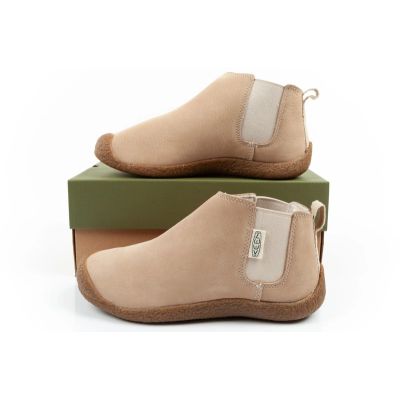 10. Keen buty damskie botki Mosey Chelsea skórzane lekkie beżowe