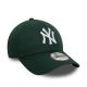 3. Czapka z daszkiem New Era 9FORTY League Essential MLB NY New York Yankees Zielona - 60471456