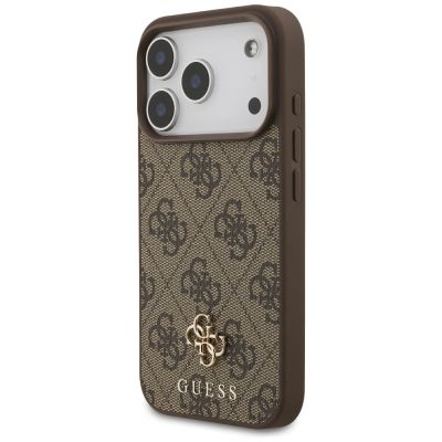 2. Etui Guess 4G Small Classic Logo MagSafe na iPhone 17 Pro - brązowe