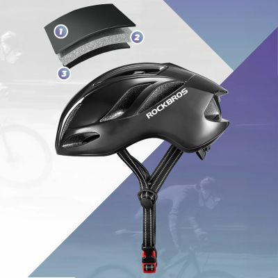 3. Kask rowerowy Rockbros TS-42 lekki 58-62 cm - tytanowy