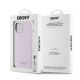 8. Etui DKNY Liquid Silicone Small Metal Logo MagSafe na iPhone 15 Plus / 14 Plus - różowe