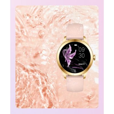 17. Smartwatch Gravity Różowo Złoty 2 Paski GT25-1 PRO