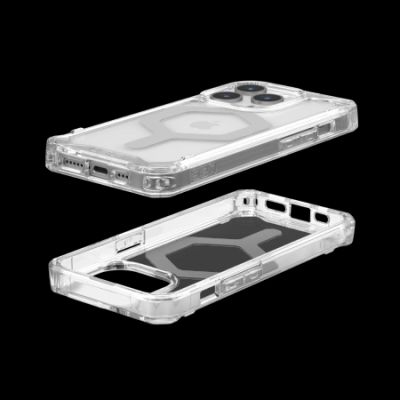 3. Etui UAG Plyo MagSafe do iPhone 15 Pro - przezroczysto-srebrne