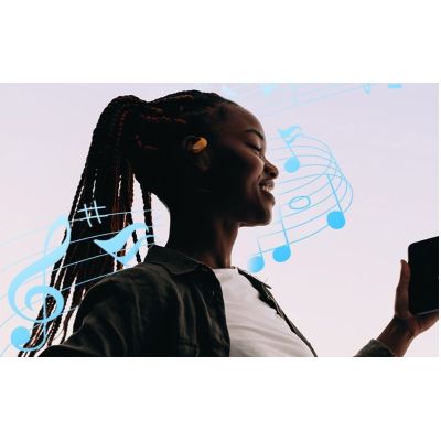 5. Słuchawki bezprzewodowe Vention OpenBeat z otwartą konstrukcją BT 5.4 czarne