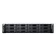 3. NAS Synology RS2423RP+; 2U RACK; 12x (3.5" SATA HDD/2.5" SATA HDD); AMD Ryzen V1780B; 8 GB DDR4 ECC UDIMM (max. 32GB), 2x 1GbE RJ-45, 1x 10GbE RJ-45
