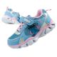 Leomil buty sportowe dziecięce sneakersy Stitch lekkie na rzep LED niebieskie