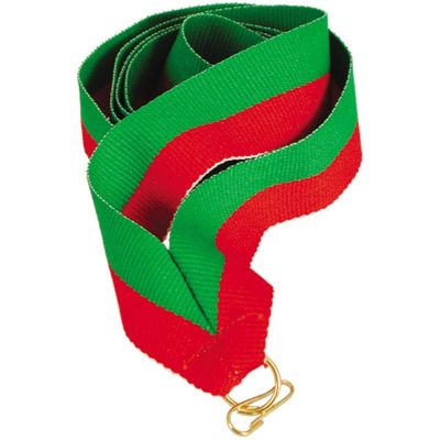 7. Wstążka 11 mm - czerwono-zielona