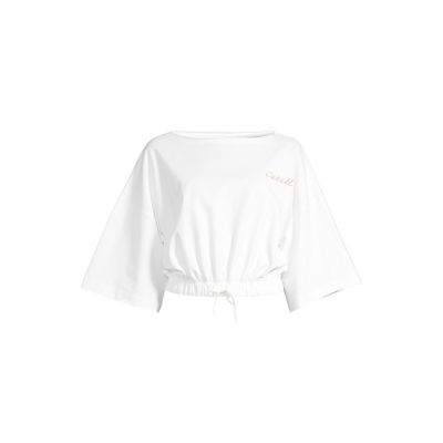 2. Koszulka damska CASALL Heavy Cotton Crop Tee kolor biały