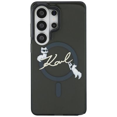 3. Etui Karl Lagerfeld IML KC Script MagSafe na Samsung Galaxy S26 Ultra - czarne