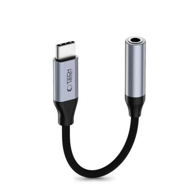 2. Adapter Tech-Protect Ultraboost USB-C to Mini Jack 3.5mm DAC - ciemnoszary