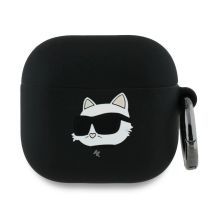 Etui Karl Lagerfeld Silicone Choupette Head 3D na AirPods 4 - czarne