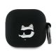 Etui Karl Lagerfeld Silicone Choupette Head 3D na AirPods 4 - czarne