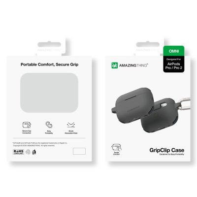 4. Etui silikonowe AMAZINGTHING Omni Case do AirPods Pro 2 - czarne