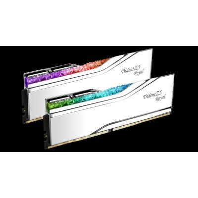 8. G.SKILL TRIDENT Z5 ROYAL RGB DDR5 2X16GB 6000MHZ CL28 SILVER F5-6000J2836G16GX2-TR5S