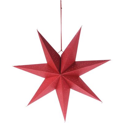 5. GWIAZDA DEKORACYJNA PAPIEROWA 60CM CZERWONY