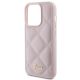 6. Etui Guess Quilted Metal Logo na iPhone 15 Pro - różowe