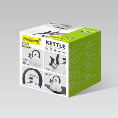 6. Czajnik nieelektryczny 2,5L MR-1302-WG MAESTRO