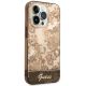 4. Etui Guess Porcelain Collection na iPhone 14 Pro Max - beżowe