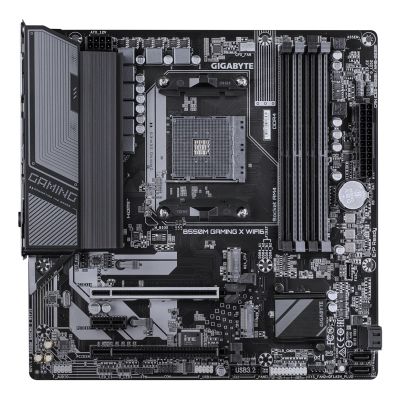 6. Płyta główna Gigabyte B550M GAMING X WIFI6 (B550,AM4,mATX,DDR4)