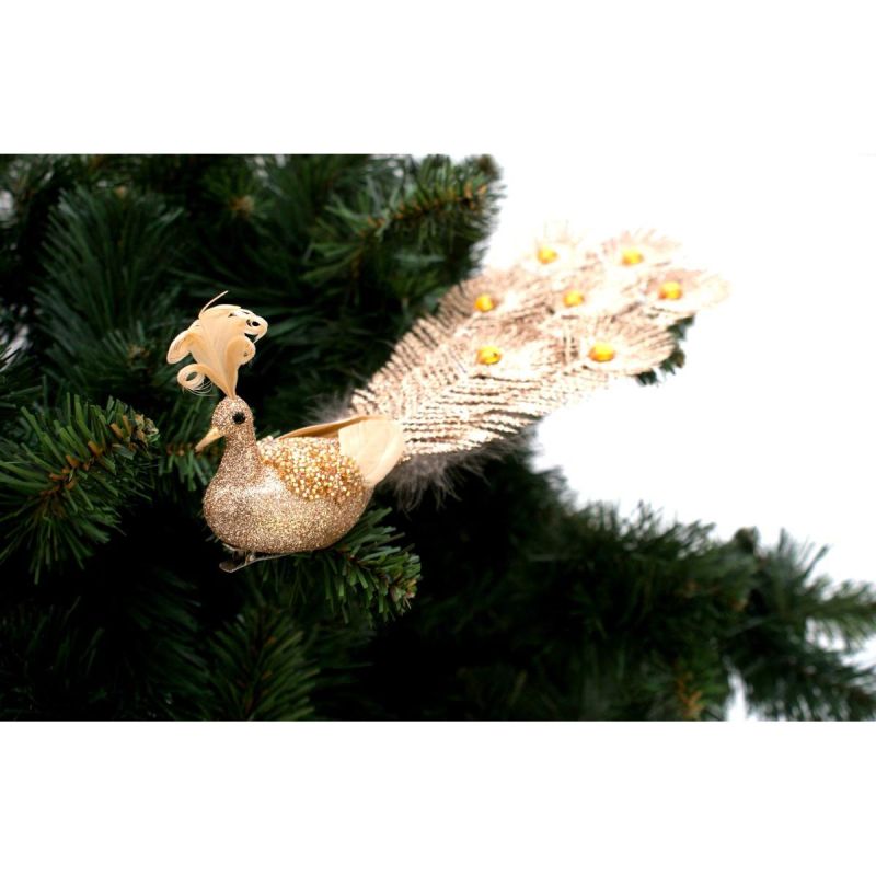 8. PAW DEKORACYJNY NA KLIPIE BOMBKA ZŁOTY