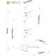 17. TECHLY PODSTAWA POD 2 MONITORY 13-27" LCD 10KG BIURKOWA PIONOWA