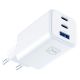 6. Ładowarka sieciowa USB-C USB-A 3mk Hyper GaN PD Charger 65W™ - biała