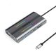 Stacja dokująca USB-C Orico XCR 12w1 RGB 3x USB-A USB-C PD 100W HDMI 4K VGA RJ45 Gigabit czytnik kart SD i microSD - szara