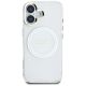 3. Etui Guess IML Metal Colored Circle Classic Logo MagSafe na iPhone 16 - białe
