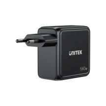 UNITEK ŁADOWARKA GAN Z WYŚWIETLACZEM 140W 3XUSB-C