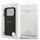 8. Etui Guess Grained Gold Ring MagSafe na iPhone 18 Pro / 17 Pro - czarne