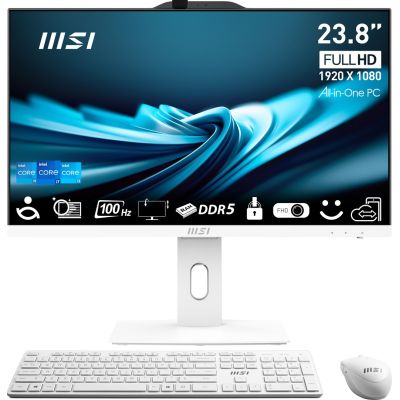 27. MSI AIO PRO AP242P 14M-691EU i5-14400 23.8" IPS LED FHD Non-Touch Anti-Glare 16GB SSD512GB M.2 AX211 WiFi 6E Windows 11 Pro White