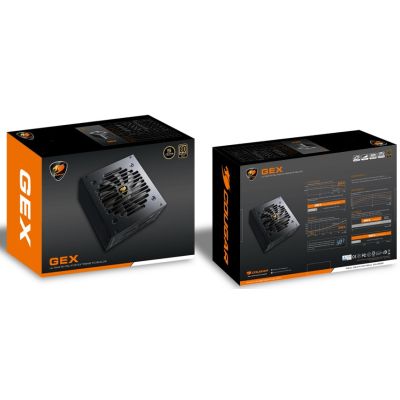 7. Zasilacz COUGAR GEX 750W ATX3.0 / 80 Plus Gold / Modułowy